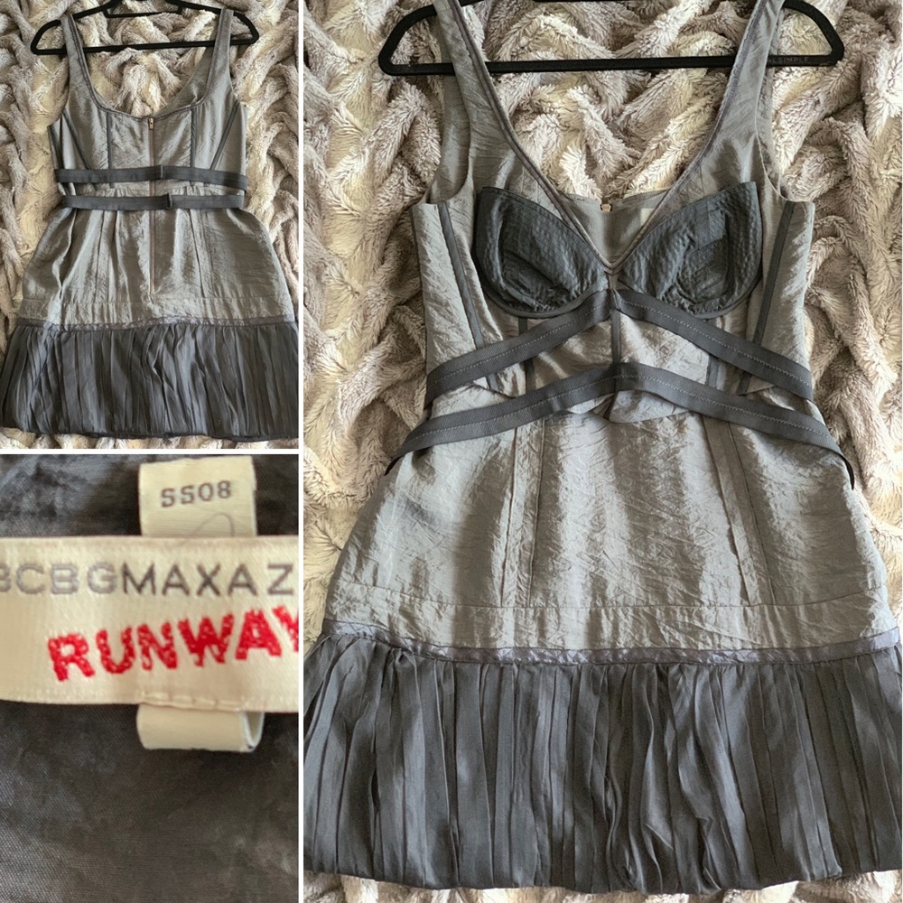 BCBG Grey Mini Dress